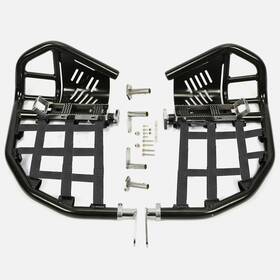 Ta0966 Aftermarket Nerf Bars Pro Peg Fit Honda Sportrax 400 Trx 400ex 400x Black Nets
