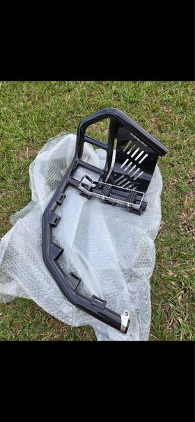 218-t7-bb Alba Racing Honda Trx 250r Nerf Bars 86-87 Pro Peg Elite Black