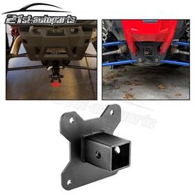 80107007 Apetaco For 14-24 Polaris Rzr Xp 1000 Heavy Steel 2 Inch Receiver Rear Trailer Hitch Mount