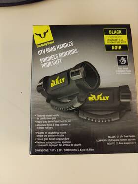 Bu-104e Bully Bu104e Roll Cage Utv Grab Handles - Black Fits Most Utvs