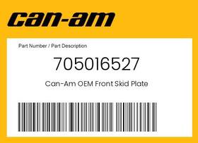 705016527 Can-am Genuine Front Skid Plate -