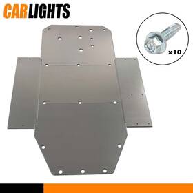 C-03rpc7101agy Carlights 3/16 Inch Aluminum Skid Plate Heavy Duty New Fit For 2008-14 Polaris Rzr Rzr-s 800