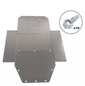 Skid7101agy Cnnell Fit For 08-14 Polaris Rzr Rzr-s 800 3/16 Inch Aluminum Skid Plate Heavy Duty