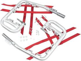 60-2100 Dg Performance Alloy Nerf Bars Silver/red For Honda Trx90 Fourtrax 90 1993-2005