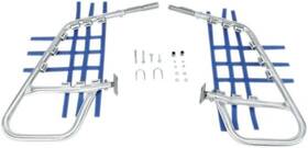 60-6210 Dg Performance Alloy Nerf Bars Silver/blue For Suzuki Quadracer 500 1987-1990