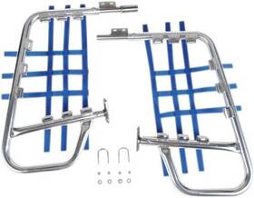 60-6220 Dg Performance Alloy Nerf Bars Silver/blue For Suzuki Quadracer 250 1987-1992