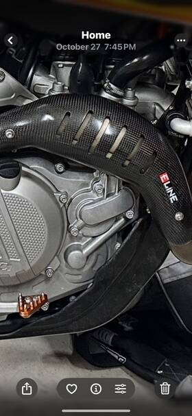 Mhs45019f E-line Accessories Carbon Fiber Heat Shield - Husqvarna/ktm New