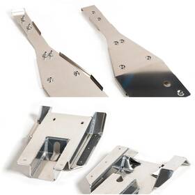 Extreme Fabrication Racing - Xfr Fp204/sp204 Full Chassis Glide And Swing Arm Skid Plate Gaurd Combo Yamaha Raptor 660 660r