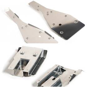 Extreme Fabrication Racing - Xfr Fp208/sp208 Full Chassis Glide And Swing Arm Skid Plate Gaurd Combo Yamaha Raptor 700 700r