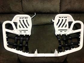 Extreme Fabrication Racing - Xfr Ps103-whi-web Storm Trooper Pro Foot Peg Nerf Bars Heel Guard Honda 300ex