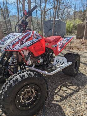 Extreme Fabrication Racing - Xfr Ps106-whi-web Storm Trooper Pro Foot Peg Nerf Bars Heel Guard Honda Trx450r Er Ps106-whi