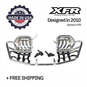 Extreme Fabrication Racing - Xfr Ps204-pol-web Yamaha Raptor 660 Pro Peg Foot Nerf Bars W Heel Guard Ps204-pol
