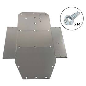 Alo302984 G-plus 3/16 Inch Skid Plate Heavy Duty Fit For 08-14 Polaris Rzr S 800 &15-16 900