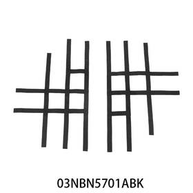 Gone-auto Ga320783 Atv Nerf Bar Nets Fit For Tusk Alba 757 Titan Honda Yamaha Suzuki Kawasaki Black