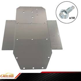 E-03rpc7101agy Grandorange Fit For 2008-14 Polaris Rzr Rzr-s Xc 3/16 Inch Aluminum Skid Plate Heavy Duty New