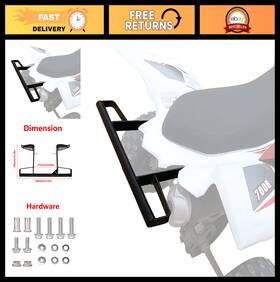 Hjsiutv Utv-bar02-700r Aluminum Rear Grab Bar Bumper For 2006-2020 Yamaha Raptor 700r 700