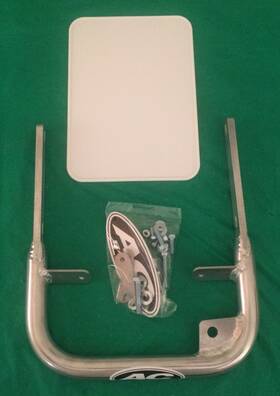 04-1100a Honda Ac Racing Aluminum Rear Grab Bar Trx250r Trx 250r 1986-1987