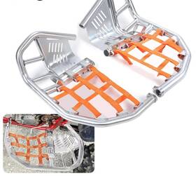 Rocket500 Kojem Nerf Bars Heel Guard Pro Peg Pair Orange For Honda Trx 450r 450er Sportrax 450