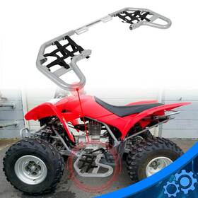 Eb14852694 M.a.p.p For 2001-2024 Trx 250ex 250x Honda Nerf Bars Silver Bar Black Nets