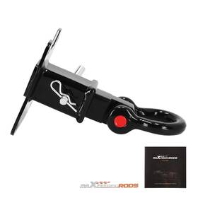 Fasj6y Maxpeedingrods Steel Trailer Hitch Kit For Polaris Rzr Xp 1000 2014-2025 With Shackle Mount Black