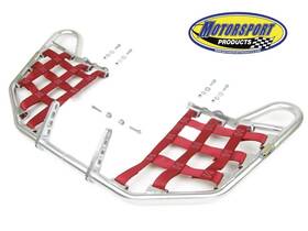 121-66-103-k16 Motorsport Products Kawasaki Kfx450r Kfx 450r 450 R Nerfbars Atv Nerf Bars Silver Bars/red Nets