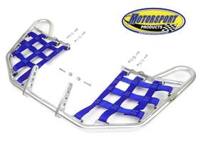 121-66-204-k Motorsport Products Suzuki Ltr450 Ltr 450 Quadracer Nerfbars Atv Nerf Bars Silver Bars/blue Nets