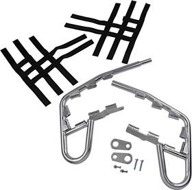 2490-m163558-atv Motorsport Products Ez-fit Nerf Bars-silver For 2009-2018 Honda Trx250x Atv