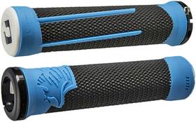 D35a2bu-b Odi Grips Ag-2 Mtb/bmx Black/blue With Blue
