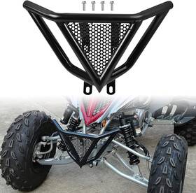 B148yo13701zb Oumurs Front Iron Bumper Grab Bar Black For Atv Yamaha Raptor 700 700r 2006-2025
