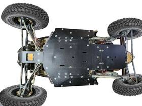 Pep-rzr41x-skd-blk Pacific Eagle Powersports 2024-2025 Polaris Rzr Xp 1000 - 1/2 Inch Hdpe Skid Plate