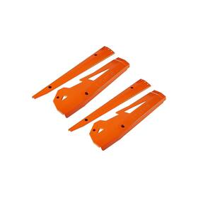 2879940-589 Polaris Oem Low Profile Rock Slider Orange Rzr Xp4 1000 Utv 4-seater