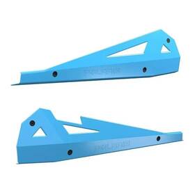 2881587-737 Polaris 14-23 Rzr Xp Trail Turbo S 900 1000 Low Profile Rock Sliders Sky Blue
