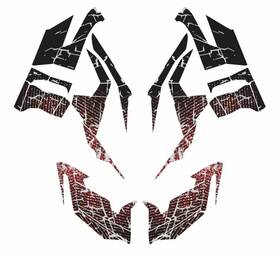 2885107 Polaris 2020-2022 Genuine Outlaw 70 Youth Atv Decal Kit Indy Red