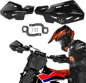Pro Caken 766224816833 Universal 7/8 Inch 22mm And 1 1/8 28mm Handle Bar Hand Guards Black