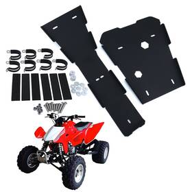 Xihwsgp22-pp Rearace Durable Front A-arm Skidplates Guards Fit For Honda Trx450 R / Er 2004-2014