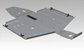 2444.7474.1 Rival Polaris General 1000 Alloy Central Skid Plate 2017-2026