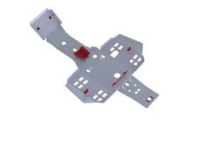 2444.2116.1cp Rival Powersports Alloy Central Skid Plates Fits Honda Trx680 2015-2021