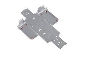 2444.2118.1cp Rival Powersports Alloy Central Skid Plates For Honda Pioneer 1000