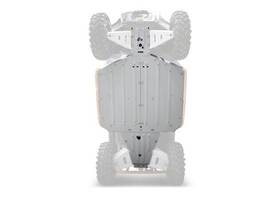2444.7448.1cp Rival Powersports Alloy Central Skid Plates Polaris Ranger Xp 1000 Eps 2018-2019