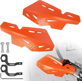 Phas-10-7g-fr Rutu Dirt Bike Handguards 7/8 Inch 22mm Motorcycle With Cnc Orange