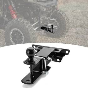 8010700302 Si Rear 2 Inch Receiver Hitch With 3 In 1 Multi Ball Mount For Kawasaki Teryx Krx 1000