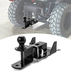 8010702601 Si Rear 2 Inch Receiver Hitch With 3 In 1 Multi Ball Mount For 05-25 Kawasaki Mule Sx/610