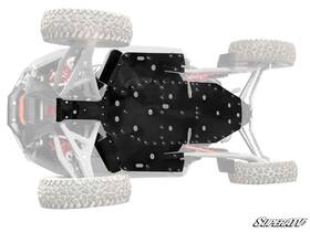Fsp-p-rzrtr4 Superatv.com Heavy Duty 1/2 Inch Full Skid Plate For Polaris Rzr Turbo R 4 Seat 2022