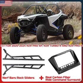 Su-c1215 Suvwinner C1246 Side Nerf Bar&real Carbon Fiber Ride Command Surround For 20-24 Rzr Pro Xp/pro R