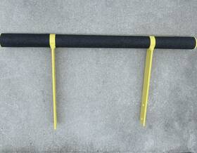 1213424 Suzuki Ltz400 Rear Steel Grab Bar Bumper Handle Genuine Oem Kfx400 03-08 Yellow