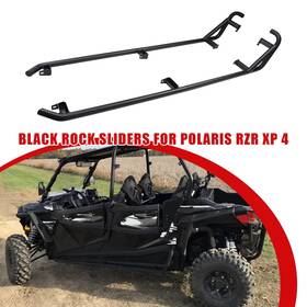 Max-c418 Tixo Nerf Bars Rock Sliders For 2014-2022 Polaris Rzr Xp4 900 1000 Turbo 4-door Black