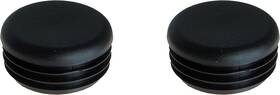 5434191 Upper Bound 656729200940 Two Front Bumper Replacement End Cap Plugs Oem For Polaris Black