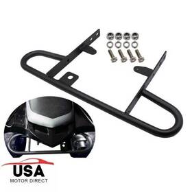 Ot00731 Usmotor Fit For 2004-up Yamaha Yfz450 Atv Rear Wide Grab Bar Bumper Back Black Carrier