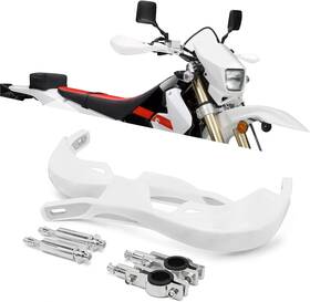 151400436 Ustpo Dirt Bike Hand Guards Motorcycle Handguards Universal 7/8 Inch 22mm 1 1/8 White