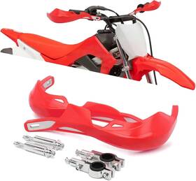 R151400432 Ustpo Dirt Bike Hand Guards Motorcycle Handguards Universal 7/8 Inch 22mm 1 1/8 Red
